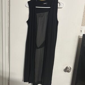 DKNY Elegant Black Sheer Overlay